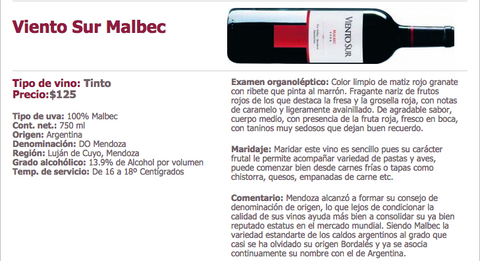 Viento Sur Malbec