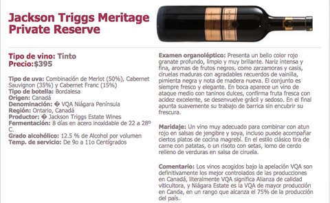 Vinos Canadá